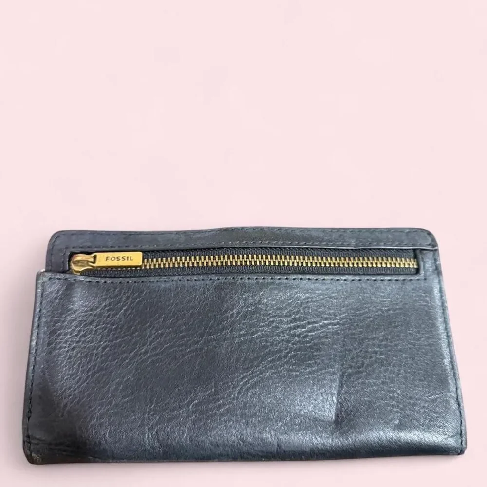 Fossil Women's Black Wallet-purses